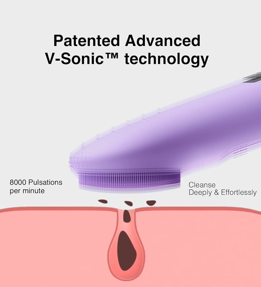 2-in-1 Electric Silicone Facial Cleansing & Massaging Brush