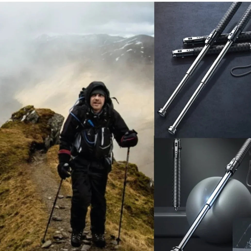 Retractable Self-defense hiking stick