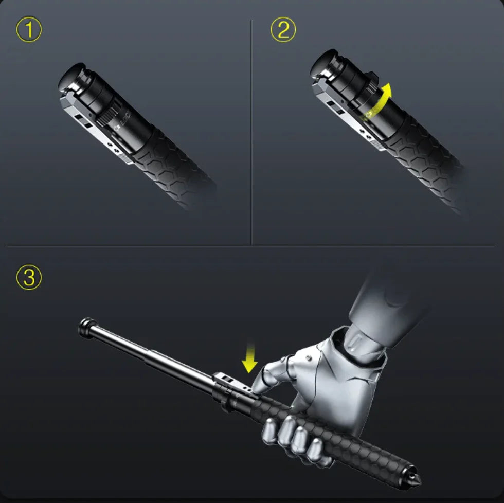 Retractable Self-defense hiking stick