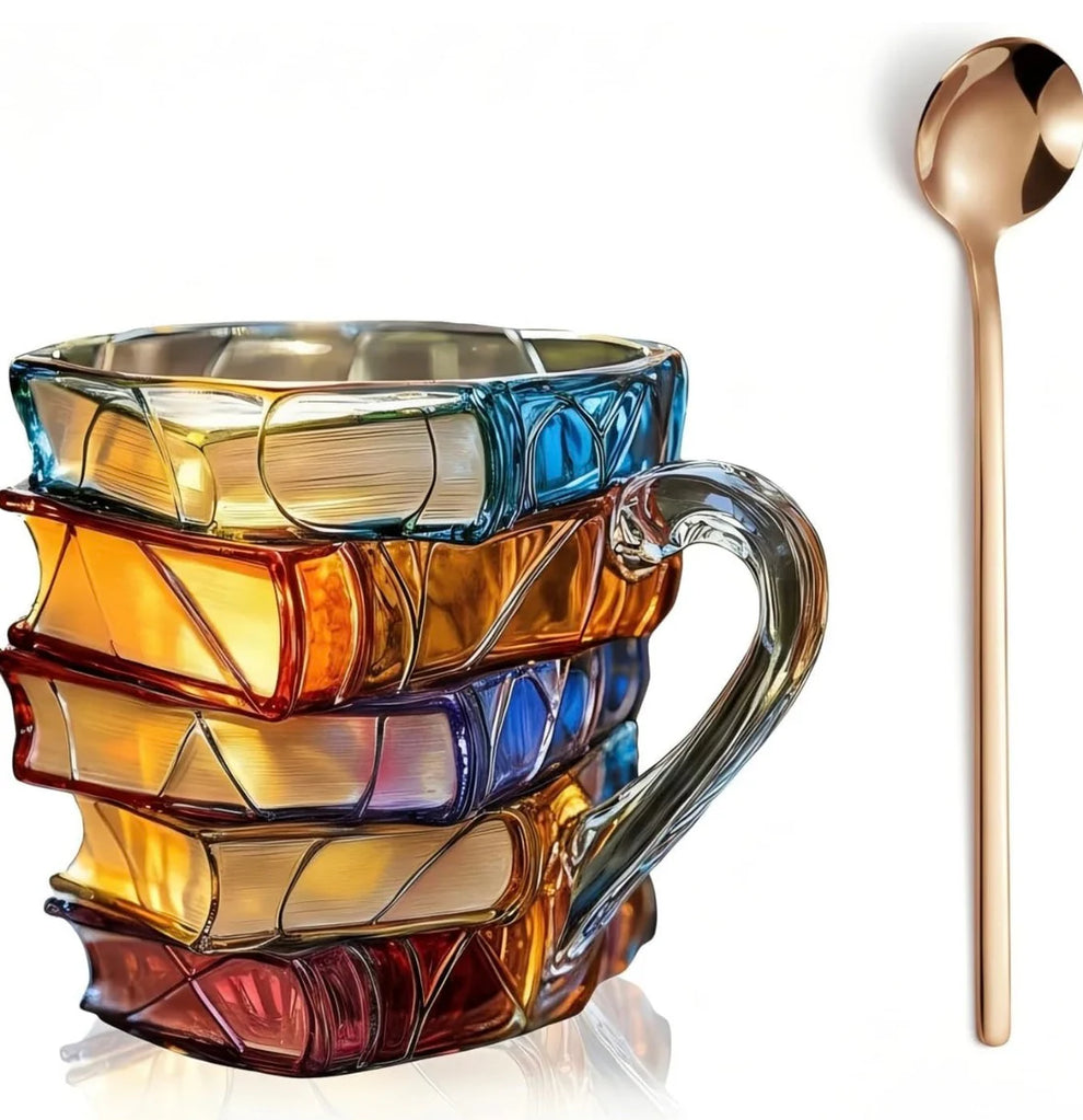 Book Mug With a Spoon