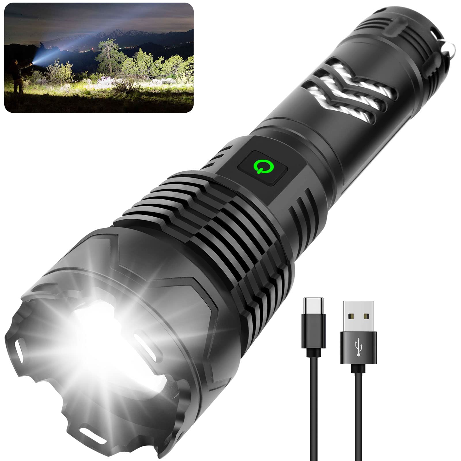 Tactical laser flashlight - dealshub